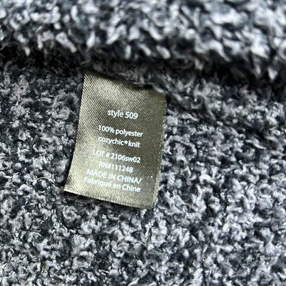 Barefoot Dreams CozyChic Robe Indigo Deep Sea Blue Size 1 Small Heather Belted - Picture 10 of 12